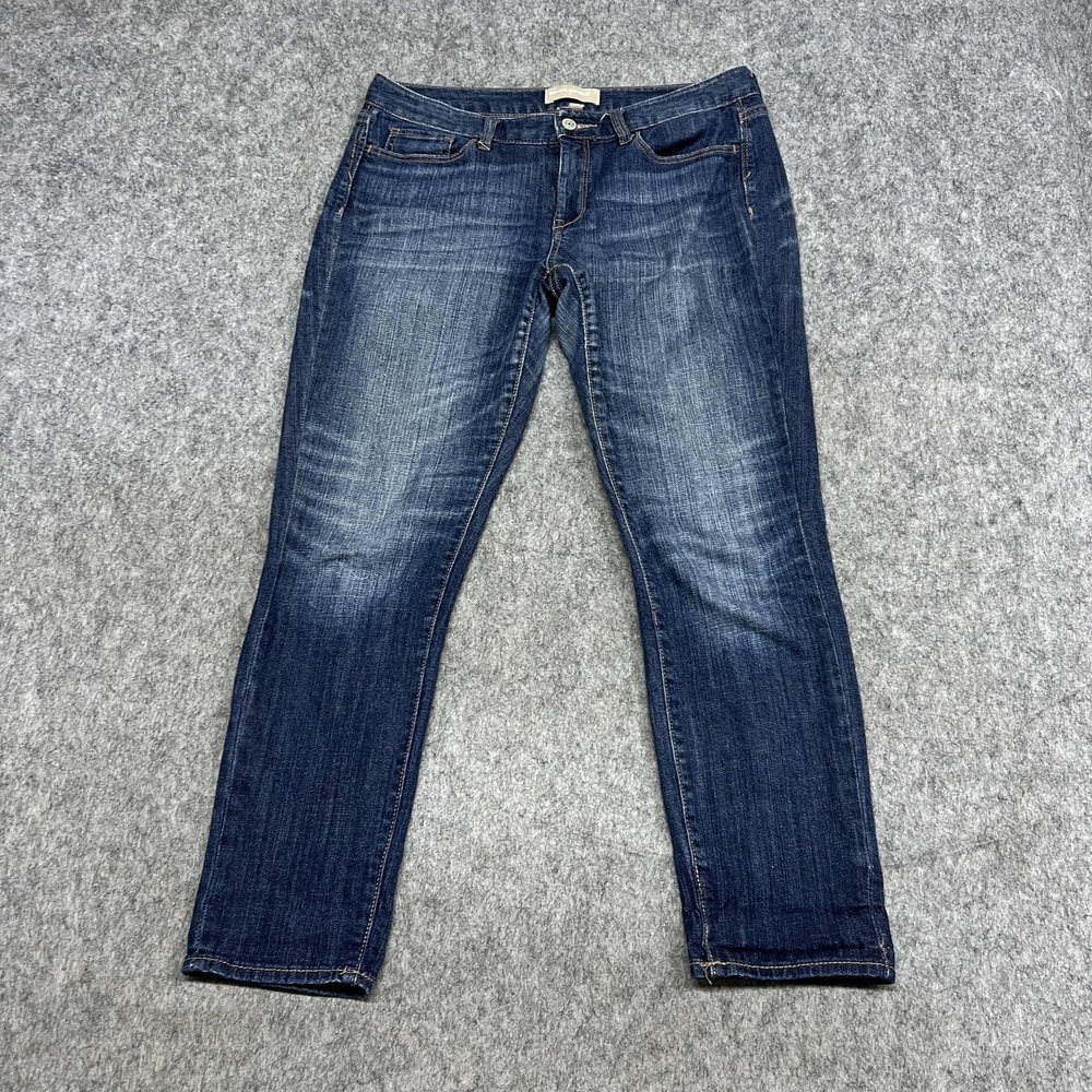 Banana Republic Jeans‎ Womens 28/6 Blue Straight Stretch Denim Medium Wash